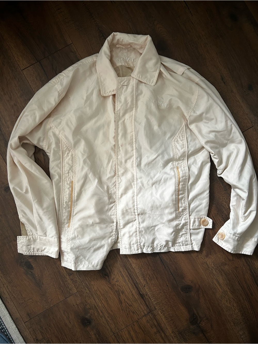 CAMEL Light Cream Collared Jacket